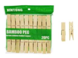 CLIP D/ROPA 20PCS BAMBOO 24/1