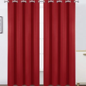 CORTINA DONNA BLACKOUT LISAS ROJO 60*90
