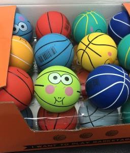 PELOTA DE GOMA ESTAMPADA 6CM 3/1 LF