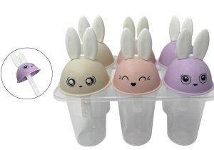 MOLDE DE HELADO CONEJO 4PCS 6/1