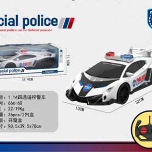 CARRO POLICIA C/ CONTROL REMOTO 3/1