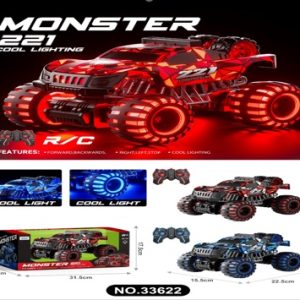 CARRO MONSTER C/BATERIA 3/1