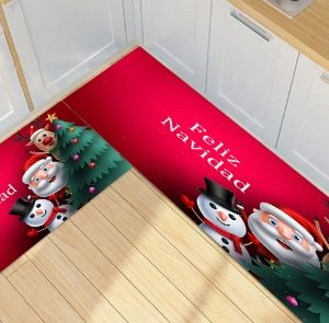 JGO 2PCS ALFOMBRA NAVIDAD 3/1