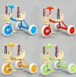 TRICICLO C/POMPONES INFANTIL 3/1